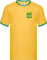 BRASILIEN Brasil Ringer Shirt mit Stickemblem Trikot Gelb-grün