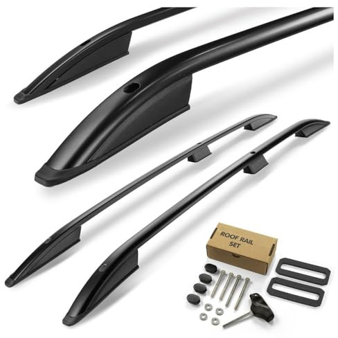 CHROMEMASTER | Dachreling Dachträger Kompatibel mit VW Caddy L1 SWB KURZ 2003-2010; Zur Befestigung der Dachgepäckträger, Dachkörben, Dachboxen oder Dachfahrradträger | Robuste Konstruktion aus Alu