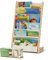 COSYLAND Bibliotheque Enfant en Bois Massif à 7 Niveaux - Etagere de Rangement pour Livres - Présentoir Livres Bebe avec Design Stable - Meuble Montessori pour Chambre d’Enfant (H76 cm, Naturel)