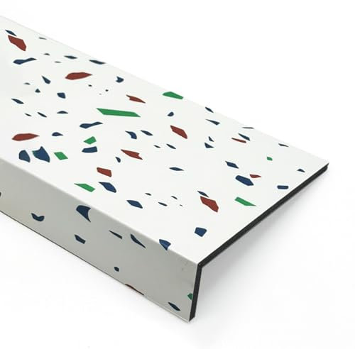 Window Sill Cover Protector Plate for Bathroom/Living Room with 1.5 Nose Tile Finish Bay Windows Sill Board Capping Edge Guard for Windowsill (140x30cm/55.1x11.8in)