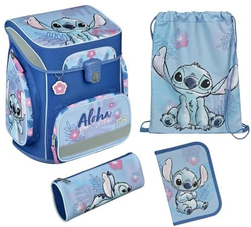 Scooli EasyFit Schulranzen-Set 5-teilig Stitch