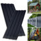 ENNJING 24x Trapezblech-Wellblechplatten für Dach,115x45 cm = 6 m²,Verzinkt 0,25 mm,Rostresistent & Wetterfest Profilblech, Dachblech, Wellblech für Gerätehaus Carport Gartenhaus Gartenlaube,Schwarz