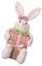 SOIMISS Osterhase Plüschkaninchen Aufblasbares Kostüm Schweinchen Tiere Ausgestopfte Einhorn Dekoration Outdoor Ornamente Gartenhasenstatue Gartentierstatue Hinterhofdekor Hasenmodell