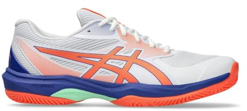 ASICS Herren Game Ff Padel Sneaker, White Vivid Coral, 44 EU