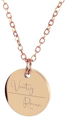 Aurelyn Namenskette personalisiert – Kette mit Namen & Gravur – Halskette für Damen mit Anhänger – Geschenkidee für Frauen, Mama oder Freundin