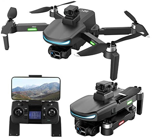 WYMYY Camera Drone with 4K Camera for Adults, 3-Axis Gimbal Camera Drone, Obstacle Avoidance, Brushless Quadcopter with 5G Transmission