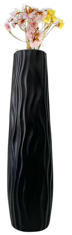 Große dekorative Bodenvase, 58 cm, große Stehvase, Moderne Dekoration für Schlafzimmer, Küche, Wohnzimmer, Zuhause, Hochzeit, Bauernhaus
