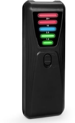 Praktischer EMF-Handtester, tragbarer elektromagnetischer Detektor, Messgerät, 5 LED-Gauß, Magnetfeld-Test für elektrische Haushaltsgeräte