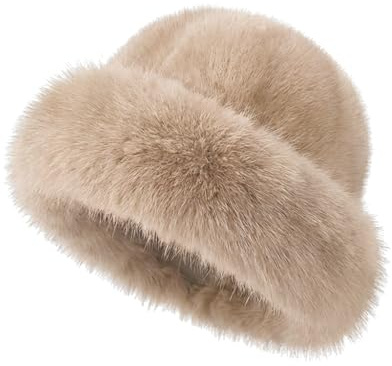 Van Der Rich ® - Mütze Pelz - Damen (Beige)