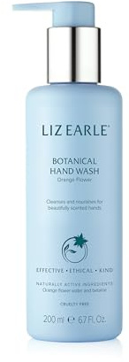 Liz Earle Orange Flower Botanical Hand Wash, 200ml | This nourishing formula leaves hands feeling soft and beautifully scented.