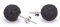 Ohrstecker Stecker aus echter Lava & 925 Silber ca. 10 mm schwarz mit kleinen Poren Lavaohrstecker