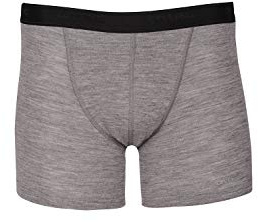 Dilling Merino Boxershorts für Herren - 100% Bio-Merinowolle Grau L