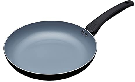 MasterClass Eco Induction Padella con rivestimento antiaderente senza PTFE, PFOA e BPA, alluminio/ferro, nero/blu, 26 cm