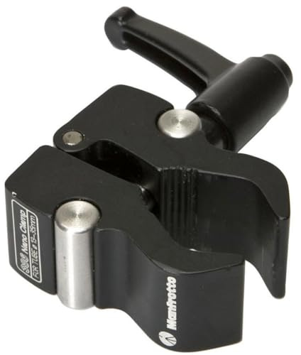 Manfrotto Nano Klemme 13 mm - 35 mm mit 3/8 Zoll und 1/4 Zoll Empfänger