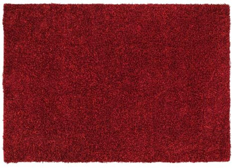 Mein Teppichmarkt Teppichträume werden wahr! Capri Shaggy Hochflor Langflor Teppich Wolle in dk.rot, Größe: 120x180 cm