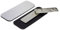 Namensschild-Rohlinge – 25 Stück, gebürstetes Silber, 2,5 x 7,6 cm, runde Ecken, magnetische Rückseite