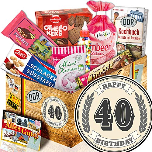 40 Geburtstag / 40. Geburtstag Geschenkidee/Süßes DDR Set