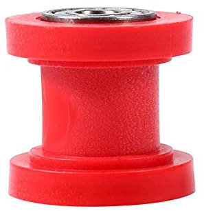 Rouleau de Chaîne Curseur Tendeur 8mm Guide de Roue de Tendeur de Glisseur de Guide de Poulie pour Moto Pit Dirt Mini Vélo Atv(Red)