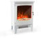 Klarstein Meran Electric Fireplace with Flame Effect - 950 or 1850 W, Stepless Thermostat, InstaFire Without Smoke, Dimmable, Overheating Protection, White