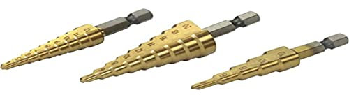 Juego de 3 Brocas escalonadas HSS-4-20 mm