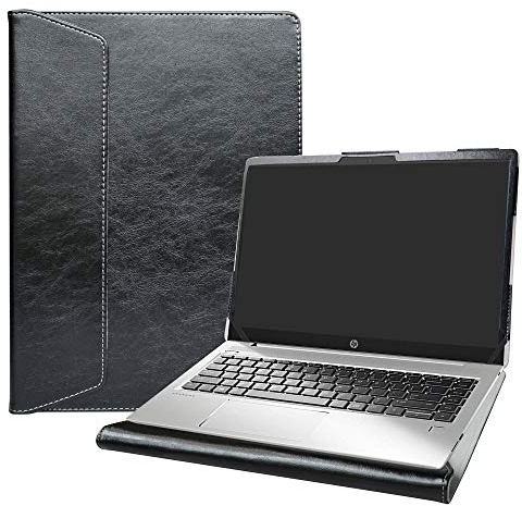 Alapmk Specialmente Progettato PU Custodia Protettiva in Pelle per 15.6 HP Notebook 15 DWxxx DUxxx Laptop(Not Fit HP Notebook 15 daXXX / 15-dbXXX / 15-bsXXX / 15-bwXXX / 15-acXXX),Nero