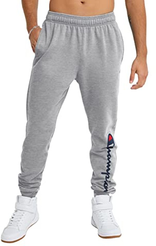 Champion Herren Trainingshose Fleece-Jogginghose, Athletic Pants, Baumwoll-Jogginghose für Herren, C-aufnäher, 78,7-91,4 cm (Groß und Groß)