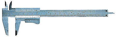 Calibro Ventesimale Lucido In Acciaio Inox 160 Mm Nonio Con Lettura 0,05 Mm 4 Pz