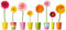 1art1 Blumen Bunte Blumen In Farbenfrohen Töpfen Wand-Tattoo | Deko Wandaufkleber für Wohnzimmer Kinderzimmer Küche Bad Flur | Wandsticker für Tür Wand Möbel/Schrank 125x45 cm