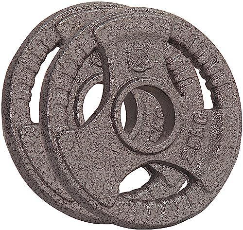 RIP X Pair of Tri Grip 2 Olympic Weight Plates in Cast Iron - 2.5kg