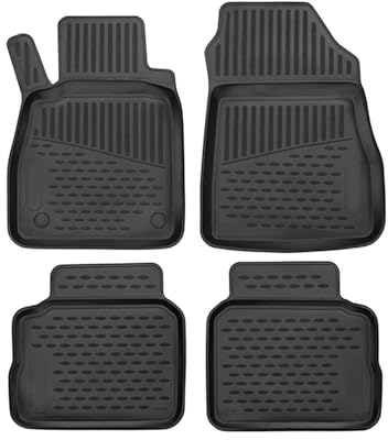 OMAC Gummimatten Fußmatten für Nissan Micra 2016-2025 TPE Automatten Schwarz 4X