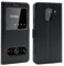 CEKA TECH Coque pour Samsung Galaxy S9 (5,8 Pouces), Etui Housse avec FENETRES, Pochette Magnétique pour (Samsung S9) - Noir