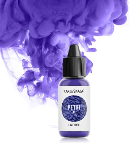 KAMENSKAYA Alcohol Ink für Epoxidharz Petri Art: Lavendel Alkohol Ink für Harz, 15 ml