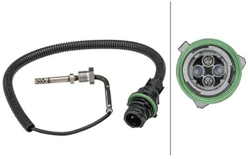 HELLA 6PT 358 181-581 Sensor, exhaust gas temperature - 2-pin connector