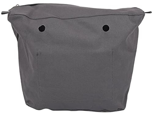 BABOS Wasserdichte feste Leinwand Einsatz Innenfutter Einsatz Reißverschluss Tasche für Obag O Bag Bag Deep Gray, dunkelgrau, 39*12*31cm