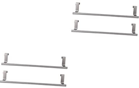Cabilock 4 Stück Schrankregale Zubehörregale - Fingerspitze Für Papier-Toiletten-Organizer-Rack An Multifunktionaler Küche Über Wand - Farbhaken Silber Barschrank Duschtücher