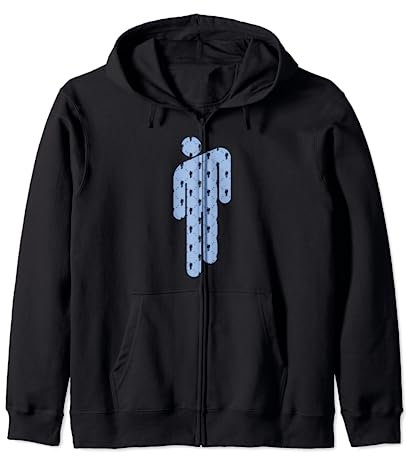 Billie Eilish Blohsh Bleu Sweat à Capuche