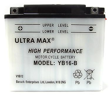Ultramax YB16-B 12V 19AH 230A MOTORCYCLE MOTORBIKE QUAD BIKE JET SKI BATTERY