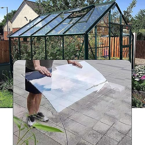 Polycarbonat-Dachplatten,Transparente Acrylglas Platten,Stoßfestes PC Endurance Board,UV-beständig,Isolierplatten,Ersatzplatten Für Carports,Vordächer,Terrassen,Balkon (0.8x2m)