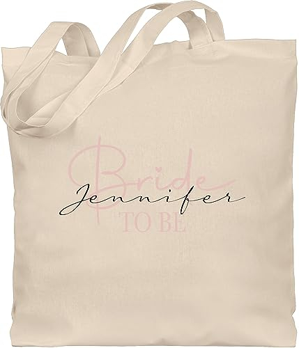 Baumwolltasche - JGA Junggesellenabschied - Bride to be - Unisize - Naturweiß - beutel braut junggesellinnenabschied tasche jungesellenabschied hochzeit jutebeutel bag bachelorette