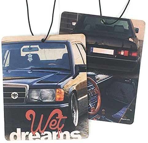 2x Auto Duftbaum W 201 | Oldtimer Liebhaber Duft fürs Auto | W201 Lufterfrischer 190E Autoduft Duftspender