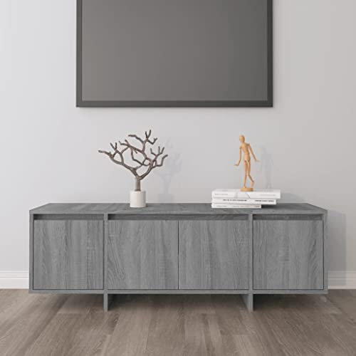 ULUYYUC Fernsehschrank Medienkonsole TV-Schrank-Sets Eck-TV-SchrankTV-Schrank Sonoma-Eiche Grau 120x30x40,5 cm HolzwerkstoffGeeignet für Wohnzimmer, Schlafzimmer