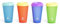 Manna Wiederverwendbares Becher-Set für heiße Flüssigkeiten, Farbwechsel, 473 ml, Rot, Grün, Blau, Himmelblau, 4-teilig