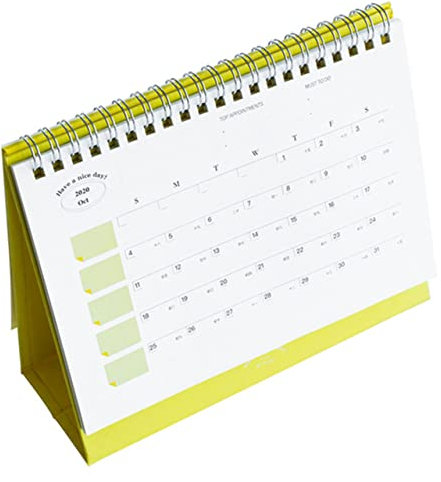 EXCEART 1 Stück 2021 Schreibtischkalender Zeitplanungskalender 2021 Minikalender 2020 Flip-kalender-planer 2021 Chinesischer Kalender 180 g Hochwertiges Papier Büro Zerreißbar Kalenderbuch