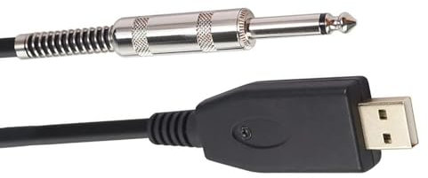 Câble USB Vers Guitare, Interface Mâle Vers Jack 6.35mm, Accessoires De Guitare, Connecteur Audio, Adaptateur De Cordon Câble d'instrument Guitare (Color : 300cm)