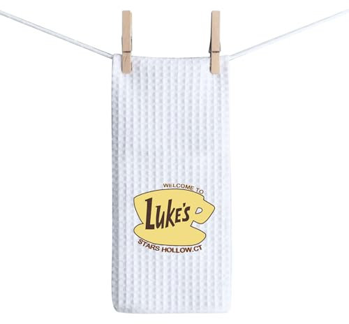BAUNA Luke's Geschirrtuch, Motiv: Stars Hollow Connecticut, Motiv: Welcome to Stars, Geschirrtuch, Gilmore, Küchendekoration (Luke's Towel)