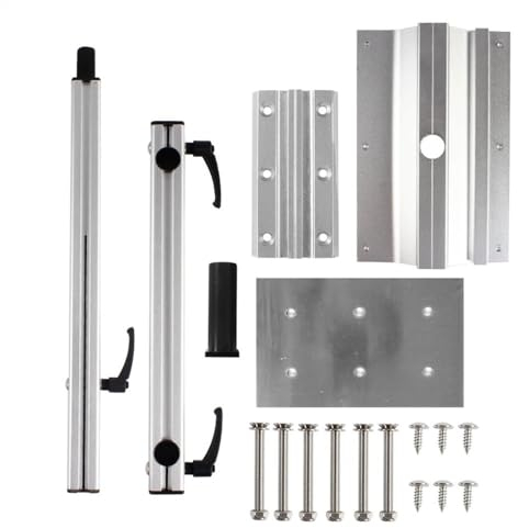 TYZK Tischbein für Wohnmobil, Wohnmobil, drehbar und höhenverstellbar, aus Aluminiumlegierung