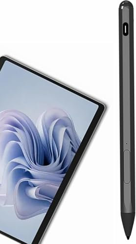Junweier Druckempfindlicher für Microsoft Surface Pro 11 / Studio 2 2024 (mit Snapdragon X Plus C10/Elite C12), für Surface Pro 9, Laptop 7 13.8” / 15, Laptop Go 3 Eingabestift Stylus (Schwarz)