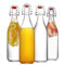 lilawelt24 4x 2L Leere Glasflasche Zum Befüllen | BügelFLASCHE| Likörflaschen Weinflasche |Essig-Öl Flaschen | Schnapsflaschen |Karaffe |Wasserflasche|Milchflasche BÜGELVERSCHLUSS