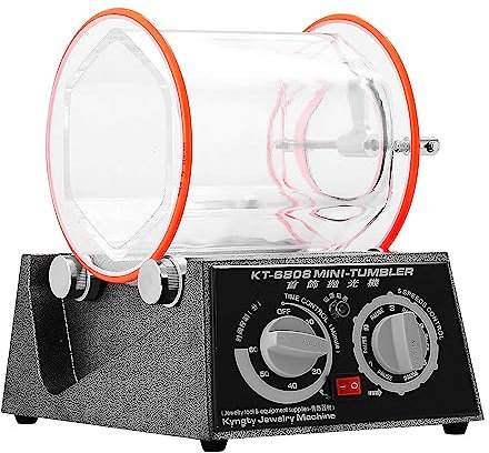 Schmuckpolierer, Tumbler, Mini-Poliermaschine, Tumbler, Rotations-Tumbler, Oberflächenpolierer, 3 kg, 6,6 lbs Kapazität, 60 W, Schmuck-Polier-Finishing-Maschine für Schmucksteine