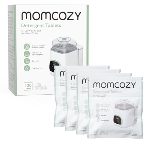 Momcozy Pastillas detergentes oficiales para lavadoras de botellas Momcozy (120 tabletas)